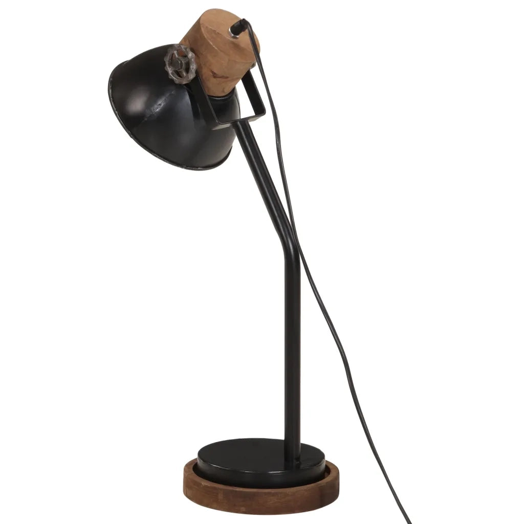 Lampada da scrivania industriale ergonomica 18 x 18 x 60 cm atmosfera accogliente in ferro nero 02_0047548
