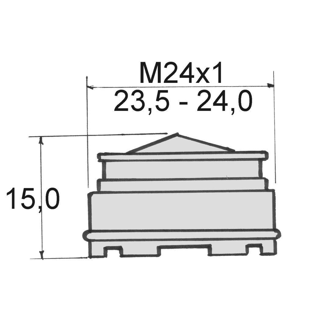 Aeratore Cache Cascade Slc Neoperl Plastica M24 x 1 mm 5 Pezzi