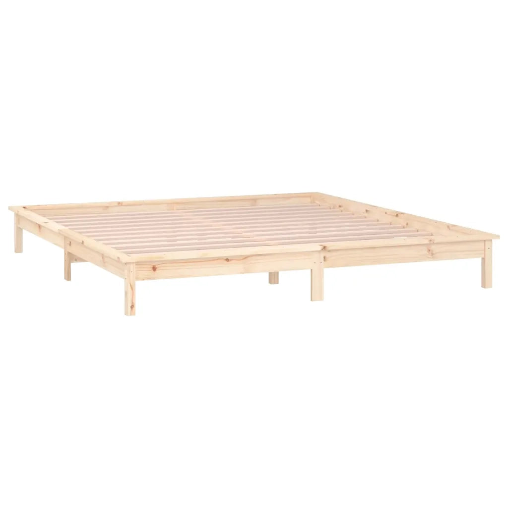 Giroletto con LED 180x200 cm Super King in Legno Massello 820621