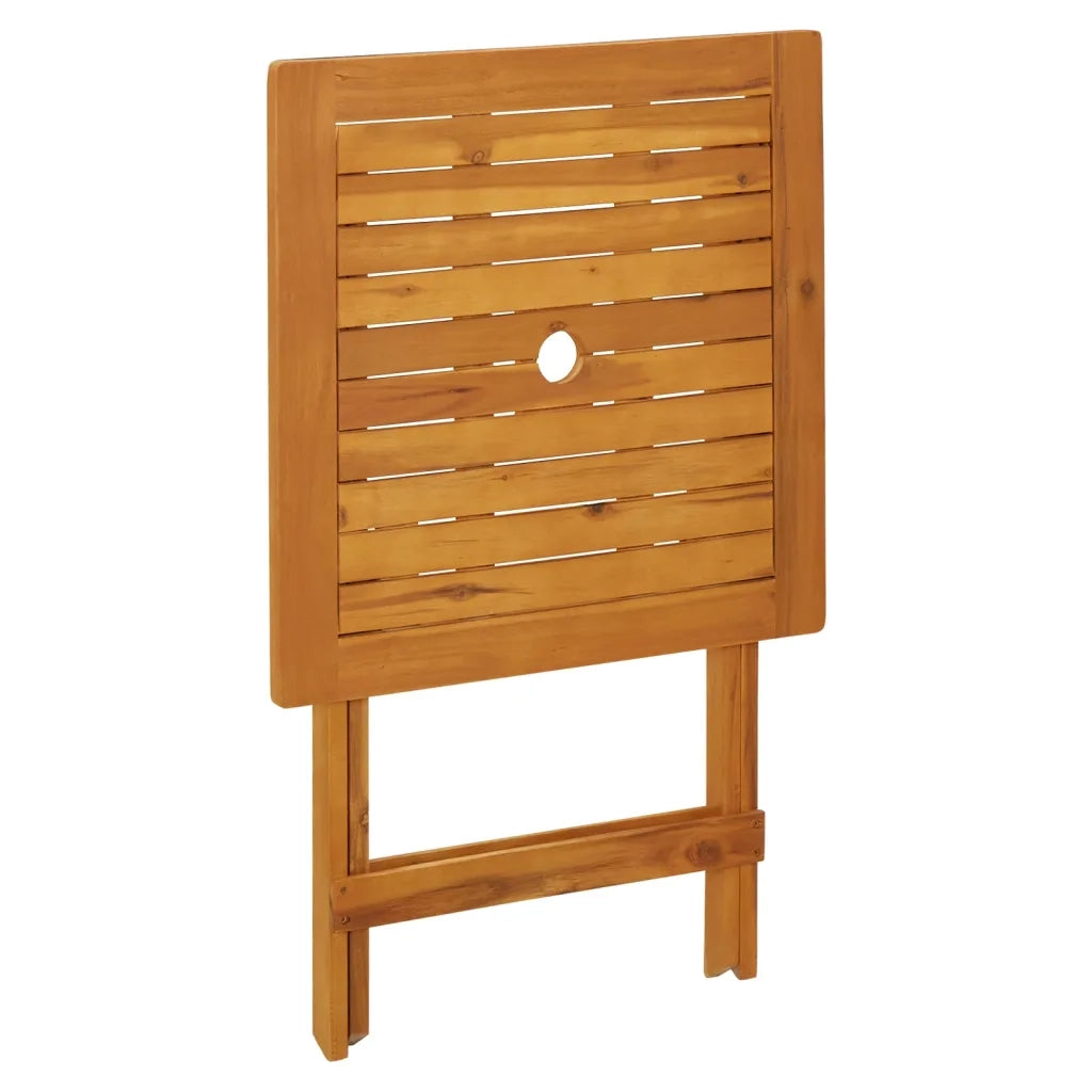 Set da Bistrot 3pz Beige in Polipropilene e Legno Massello 3281807