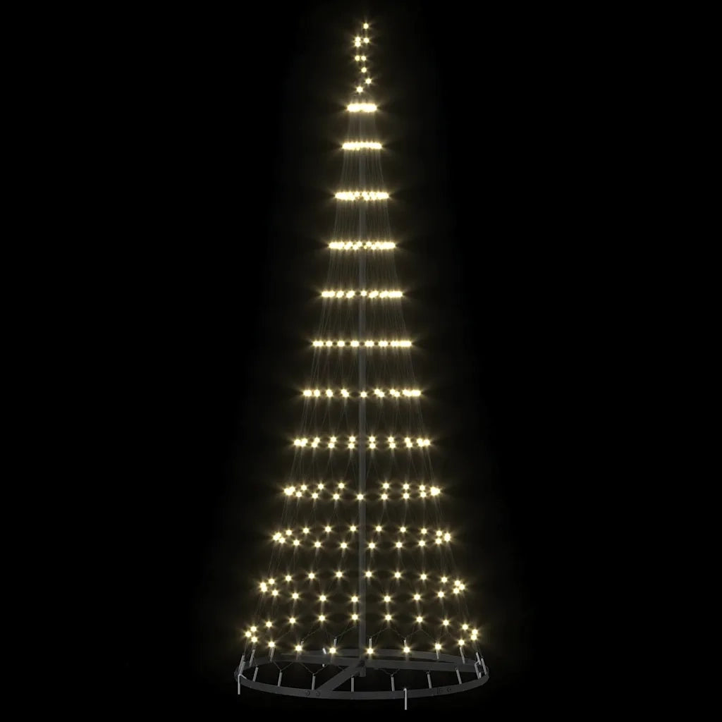 Albero di Natale LED Bianco caldo 184,5 cm Metallo 42018779