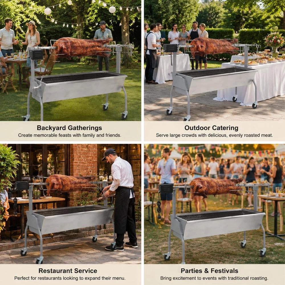 Suckling Pig Grill, ButcherFTs Grill With Electric Drive