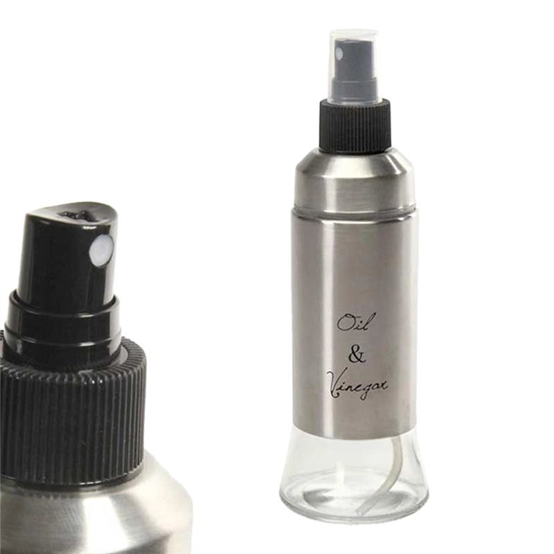 OLIERA IN VETRO TRASPARENTE SPRAY DA CUCINA CON SCRITTA E DESIGN 170 ML