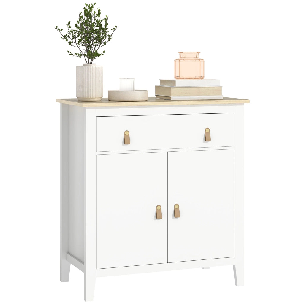 Armadio ¨C Minimal ¨C Bianco e Rovere 80x40x90