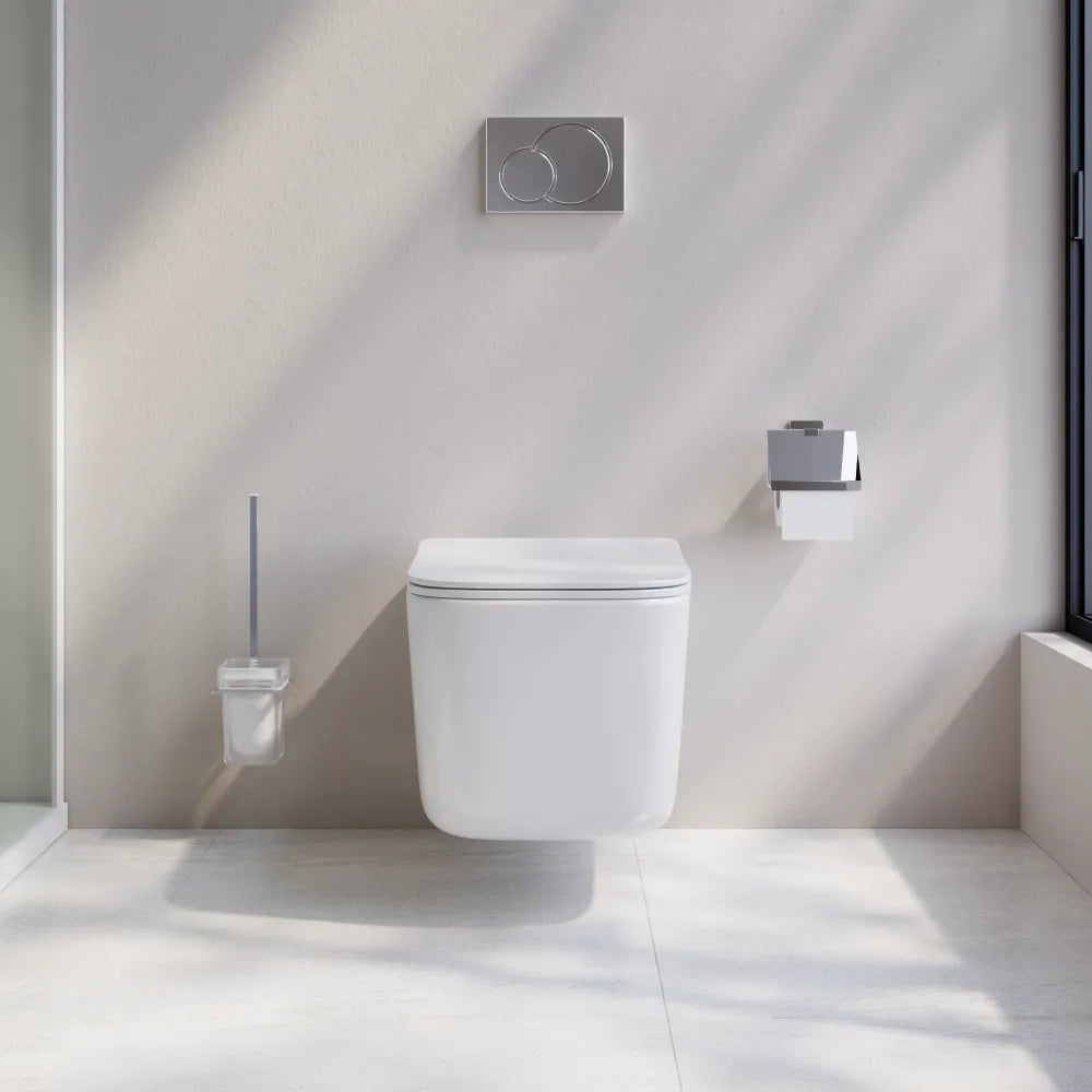 Vaso sospeso in ceramica bianco lucido tornado | Lubiana