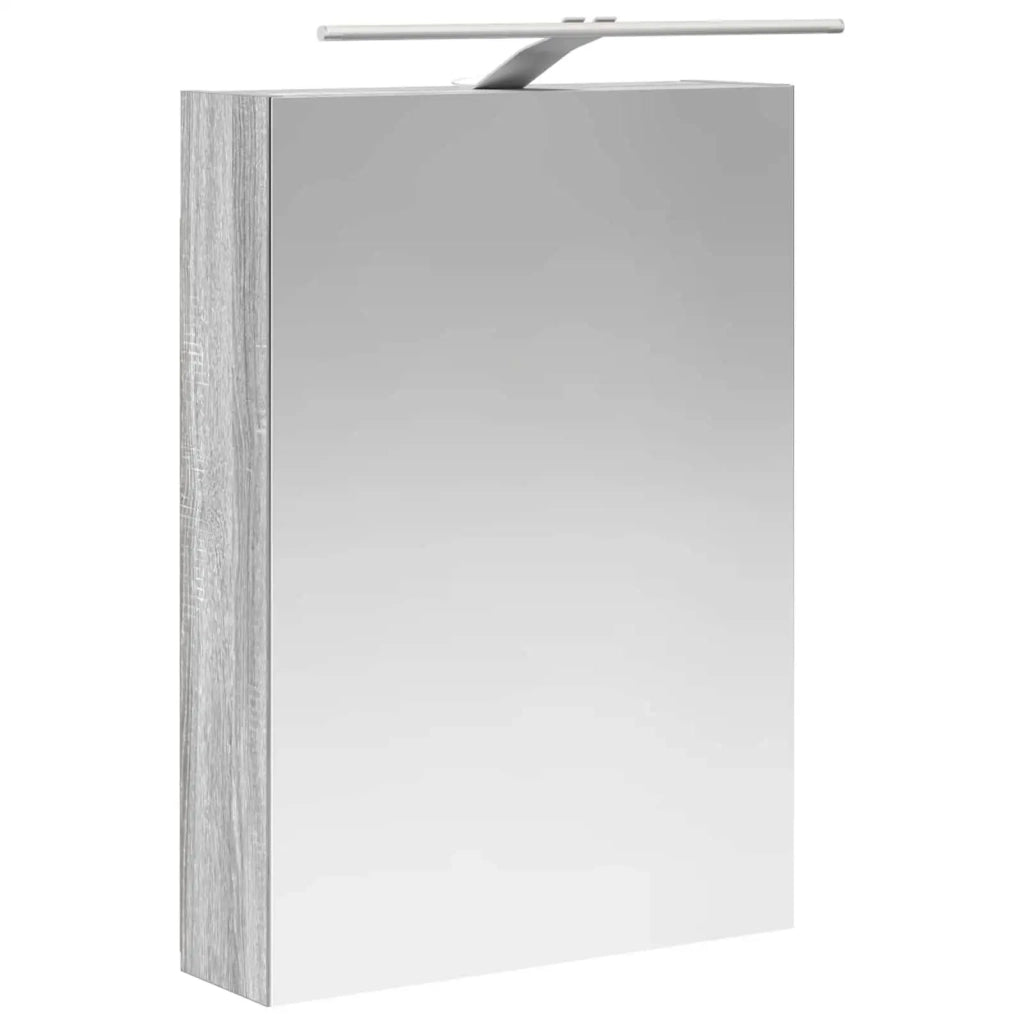 Set di mobili per il bagno 5 pz Sonoma grigio 3406836