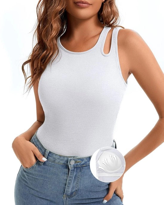 Pantaloni da base estivi senza maniche con tessuto integrato per sostegno