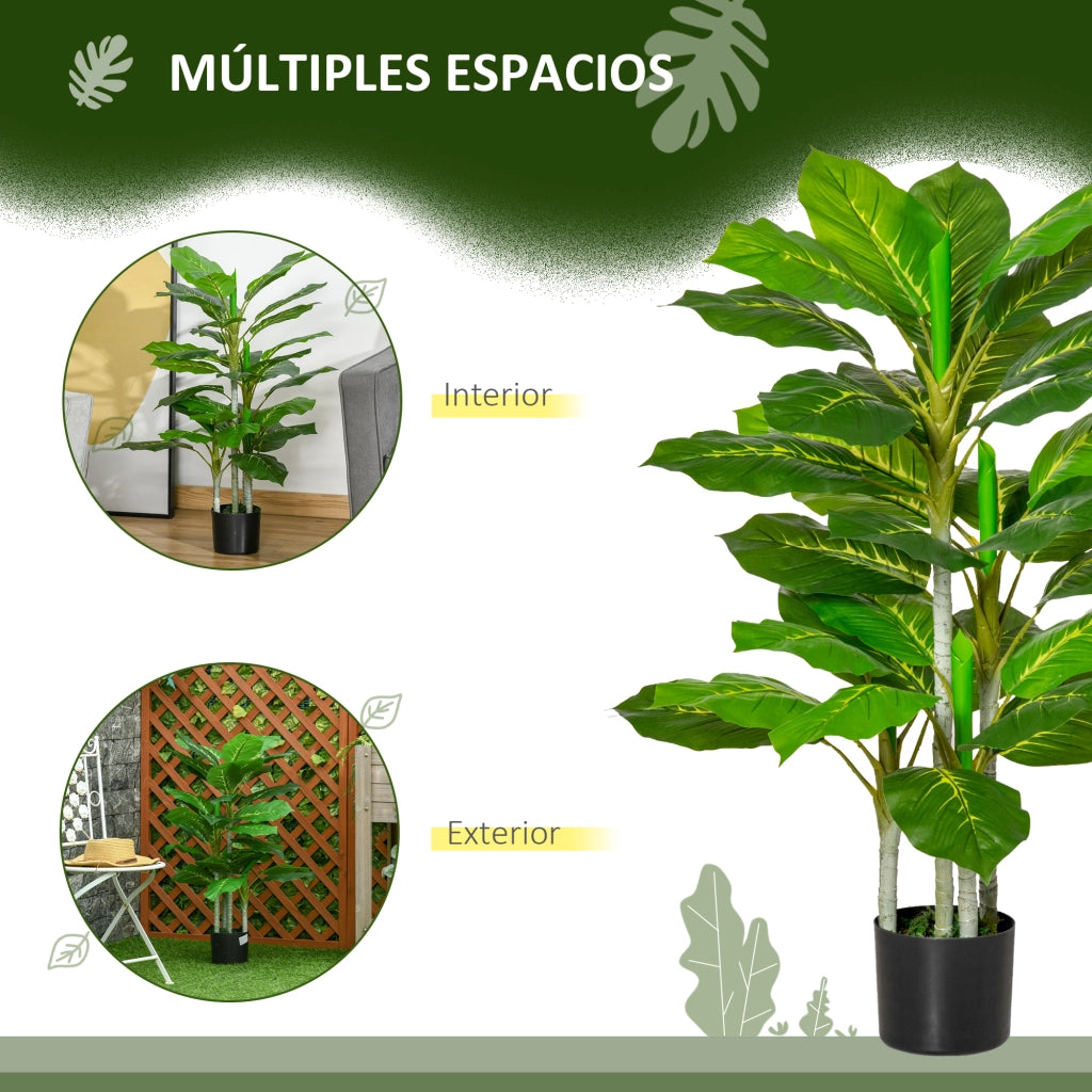 Pianta Artificiale per Interni ¨C Minimal ¨C Verde in Cemento 95 cm