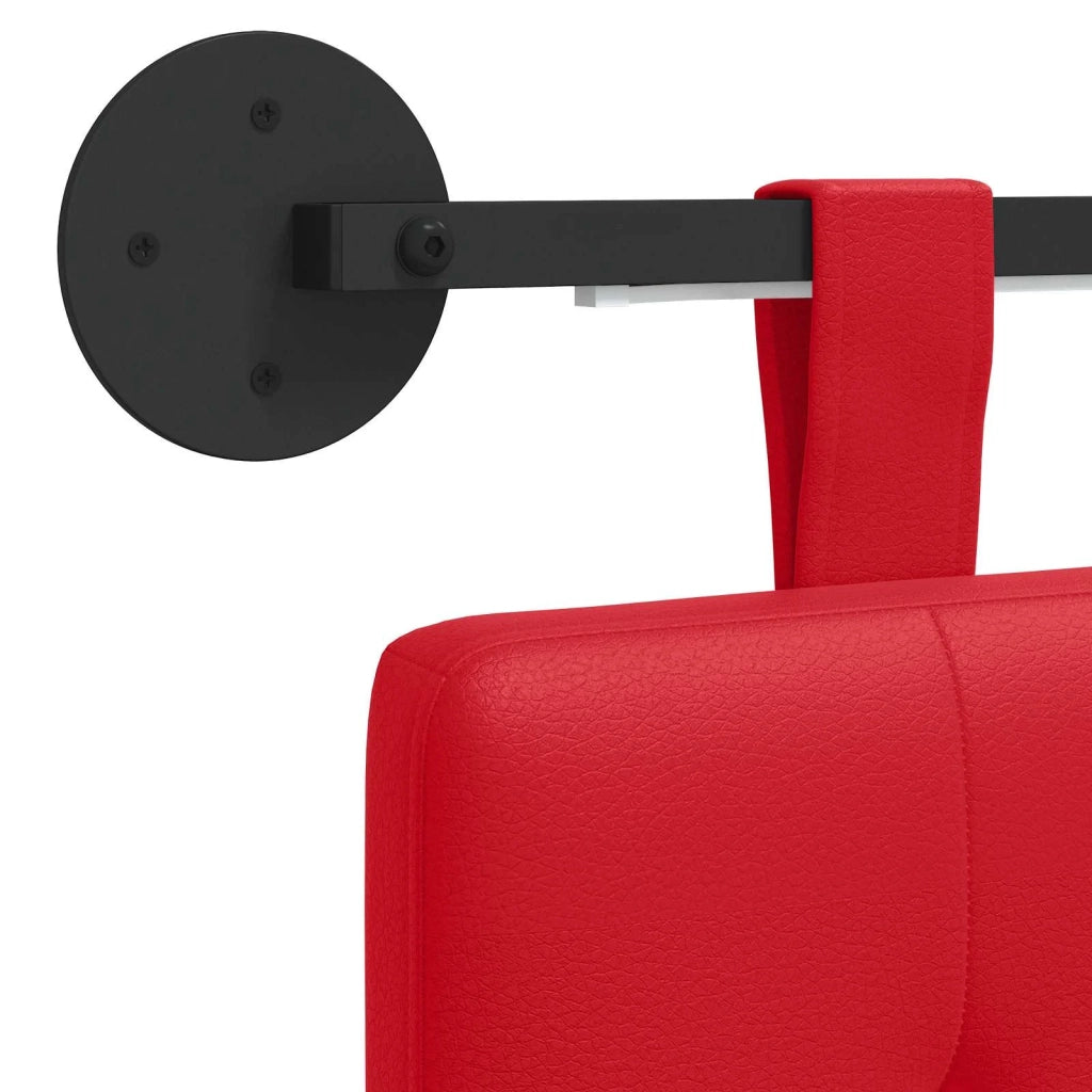 Testiera | Testata sospesa Con luce LED Rosso Similpelle