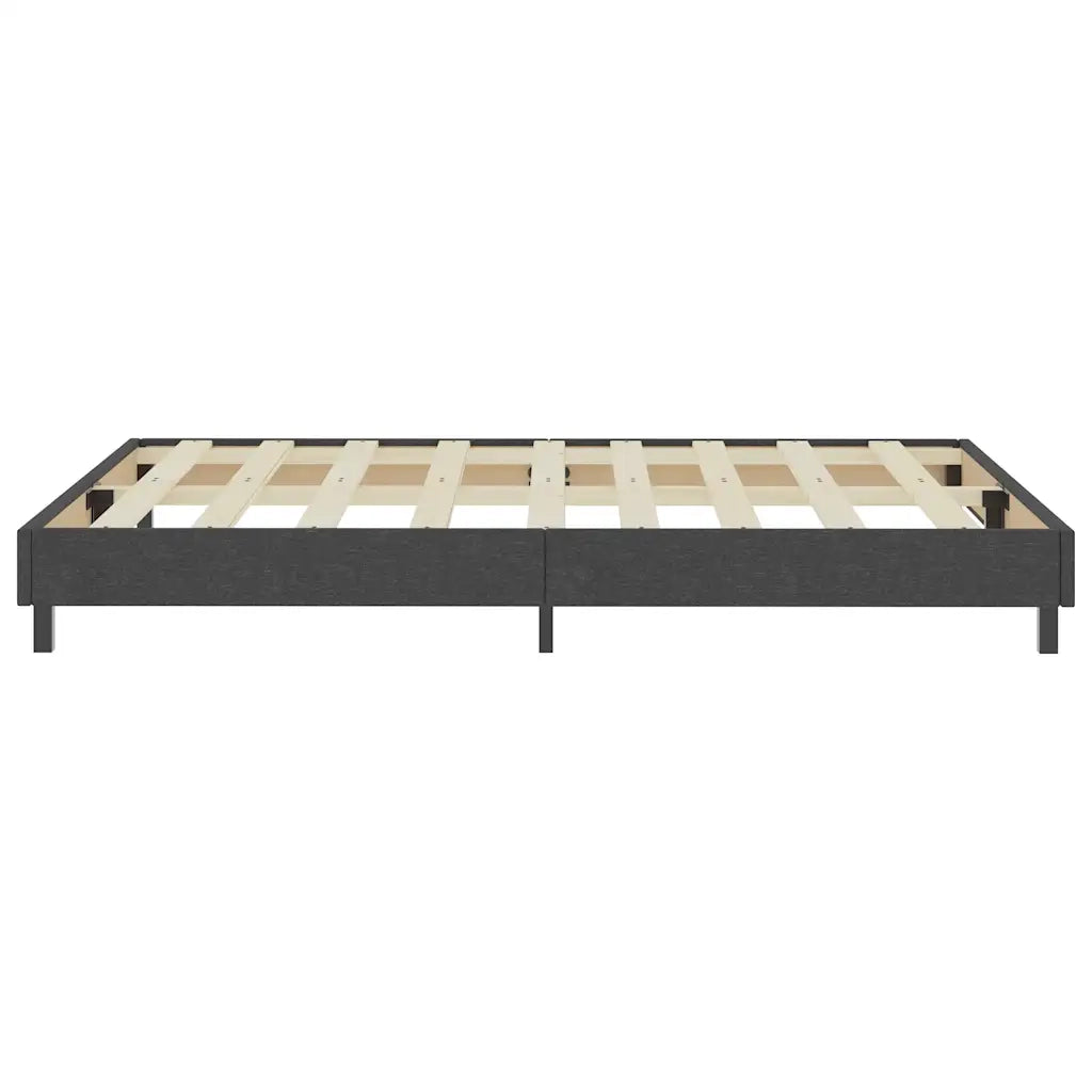 Letto a Molle Grigio in Tessuto 140x200 cm