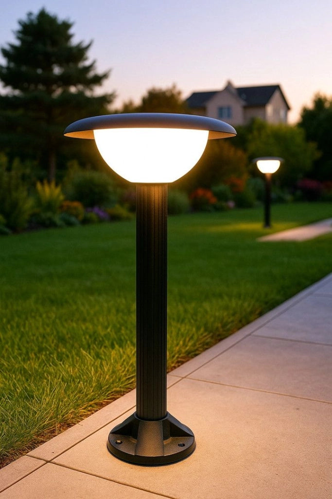 Testa lampada da giardino FEBE 1xE27 nera IP65