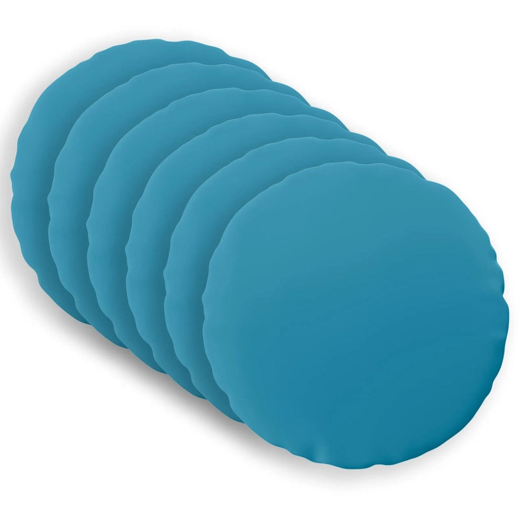 Cuscino 6 pz HEERLEN Azzurro Ø 40 cm Poliestere 929162