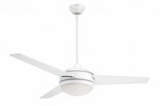 Vam Ventilatore da soffitto bianco 122 cm con luce e telecomando con sensore temperatura