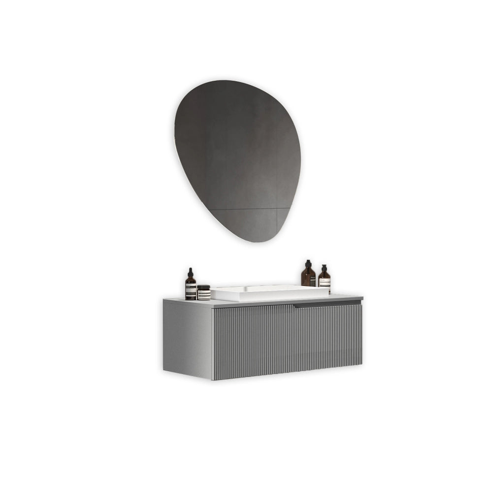 Composizione 3 pezzi VENERE grigio opaco