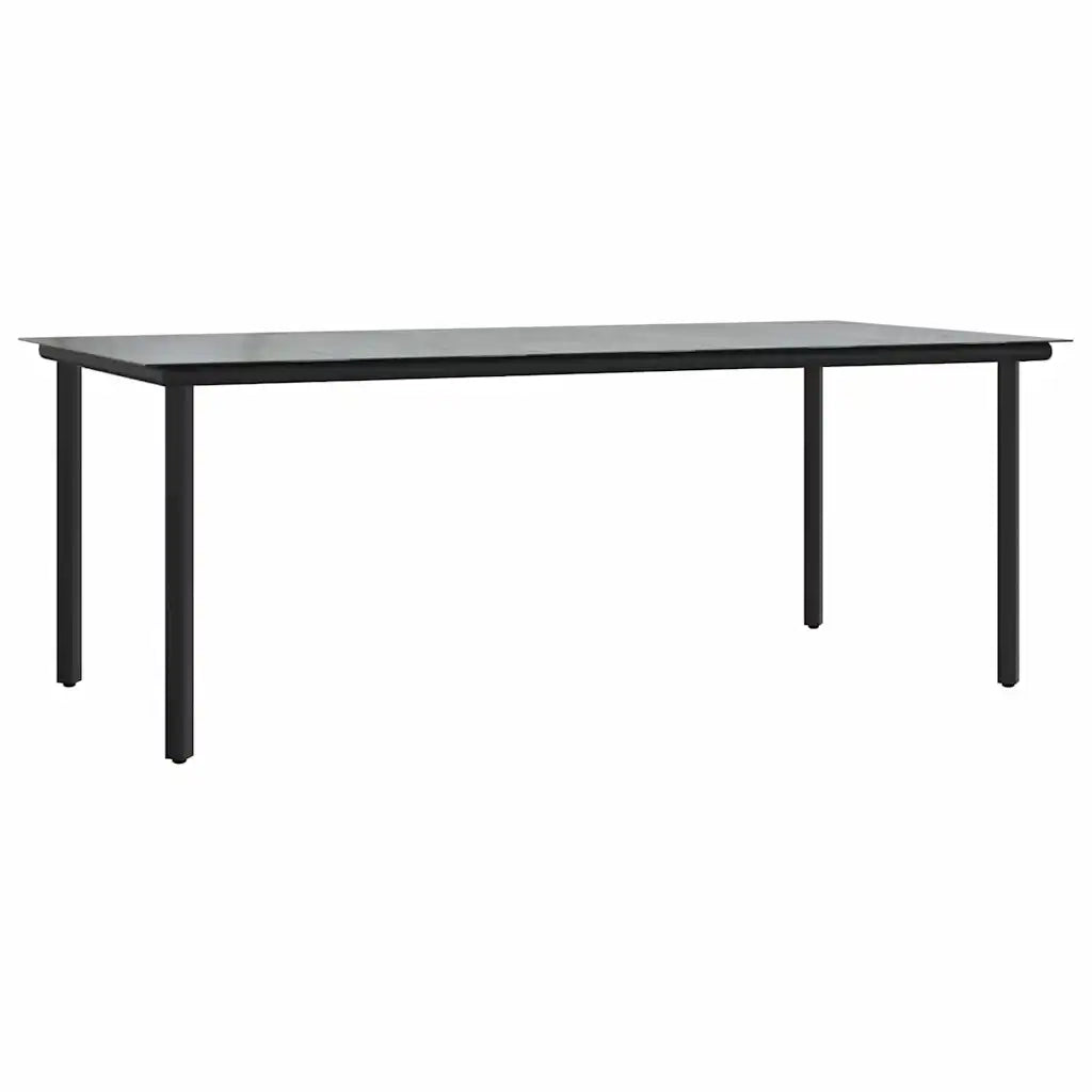 Set da Pranzo per Giardino 7 pcs Grigio chiaro polyrattan