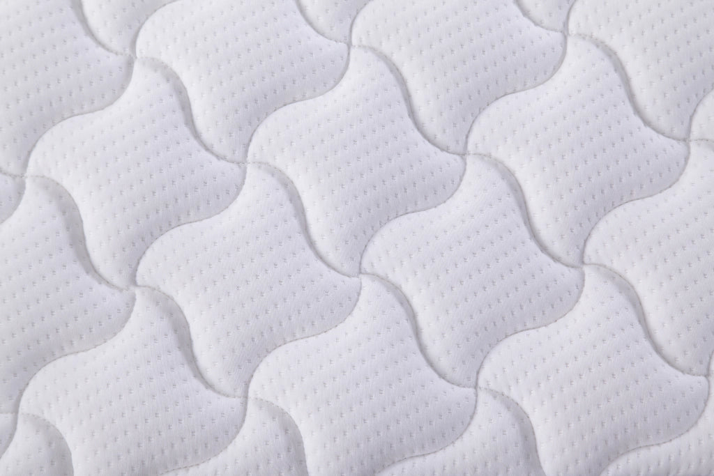 Materasso a molle 90x200 cm; spessore 10 cm; design ergonomico; arrotolato; tessuto bianco
