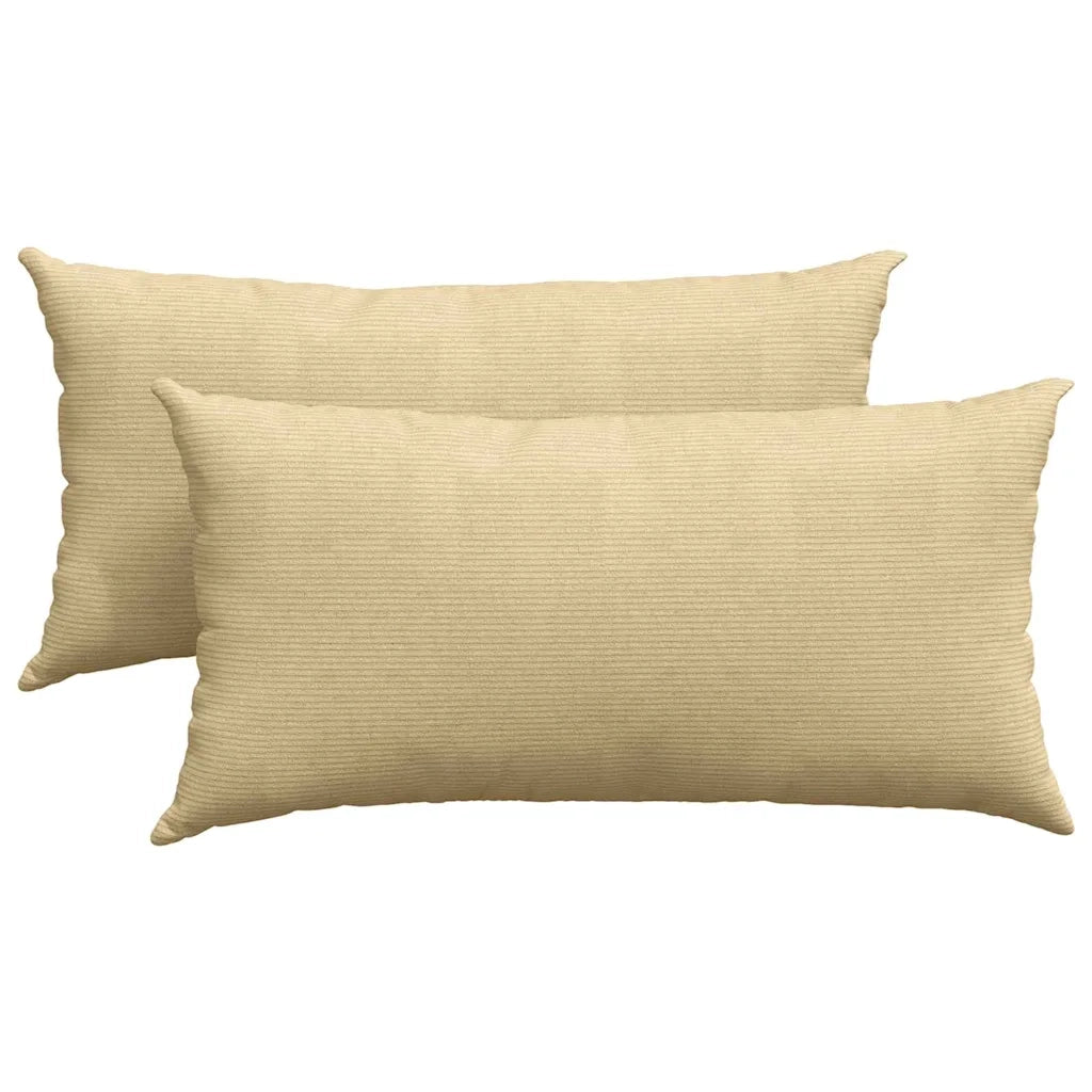 Cuscini da Divano 2 pcs Grigio Verde 80 x 40 cm 42013735