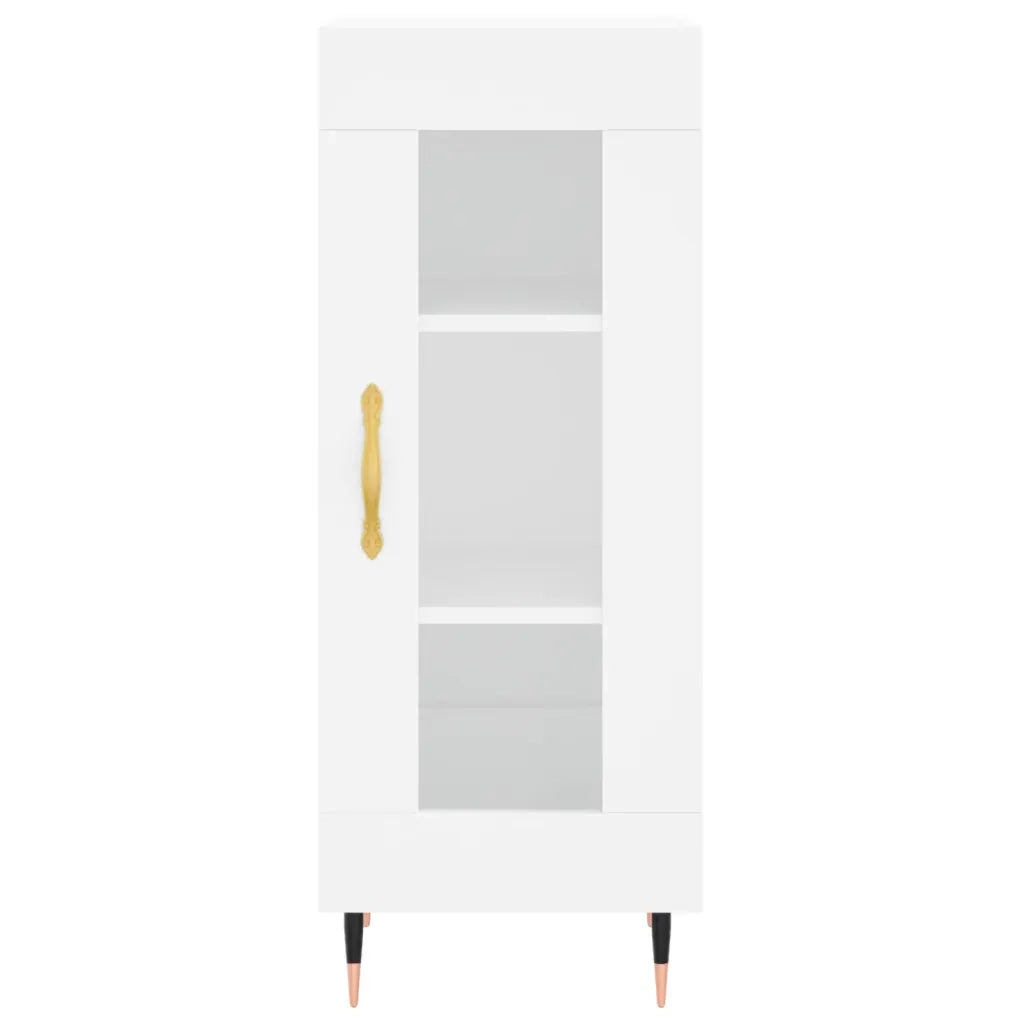 Credenza | Madia | Buffet da pranzo | Armadio da pranzo Bianca 34,5x34x180 cm in Legno Multistrato