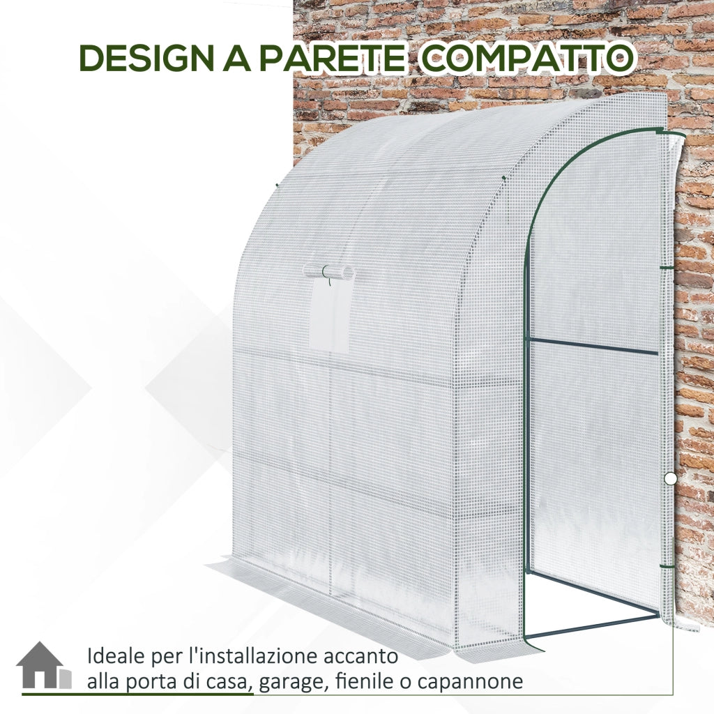 Serra da Giardino a 3 Livelli ¨C Zephmum ¨C Verde e Bianco, PE e Acciaio, 200x100x215 cm