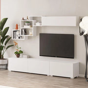 Parete attrezzata colore bianco Free 210x35x39H