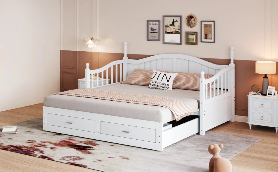 divano letto in legno bianco 97 x 197 cm