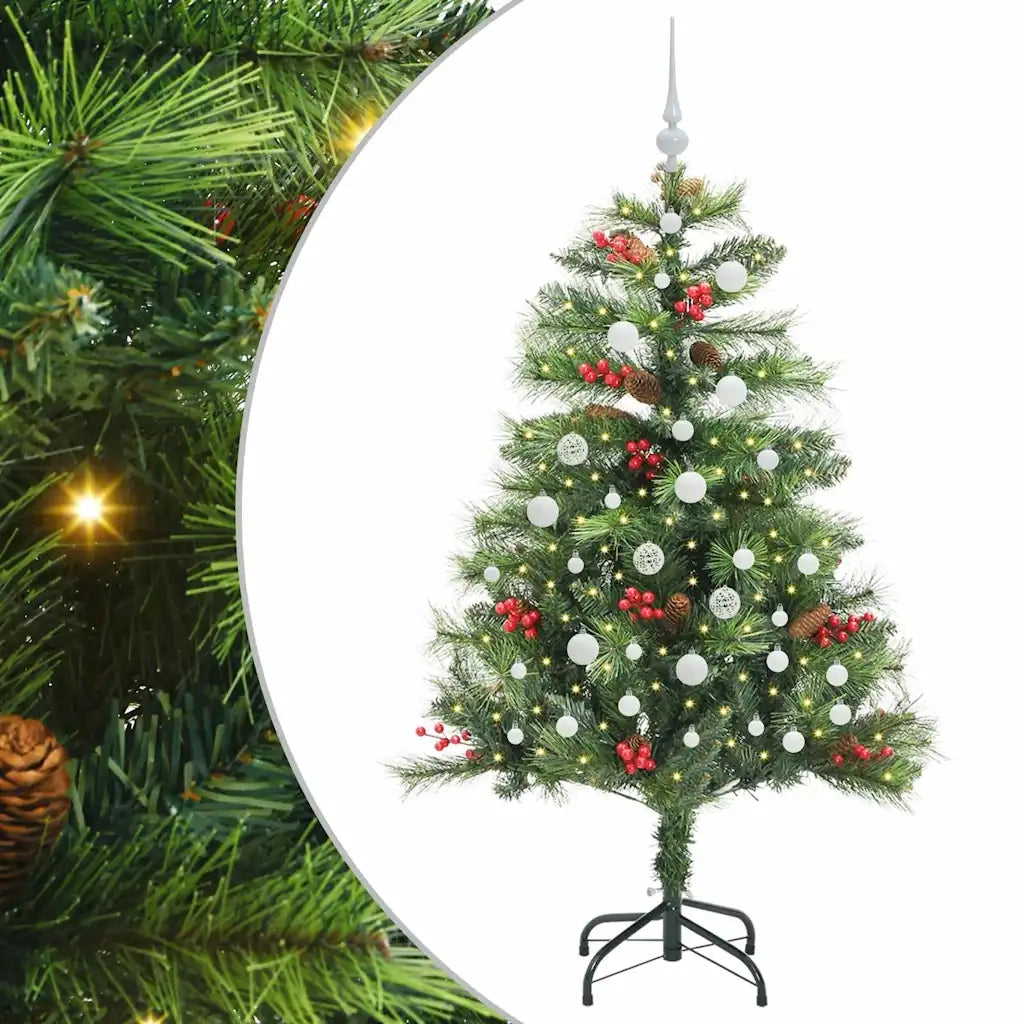 Albero di Natale | Decorazioni natalizie artificiale Verde 150 cm PVC e Metallo