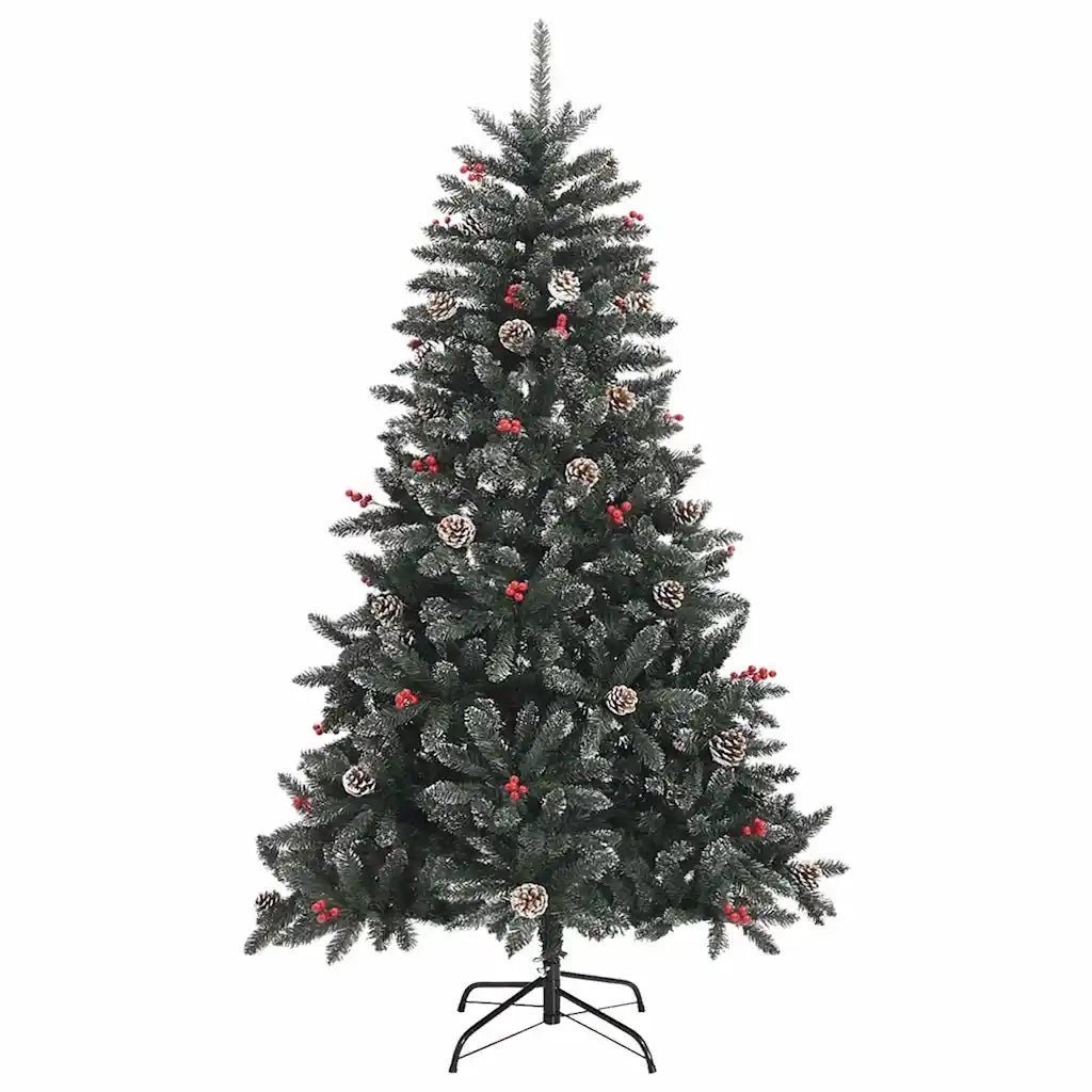 Albero di Natale artificiale con 300 LED Verde 180 cm 3395879