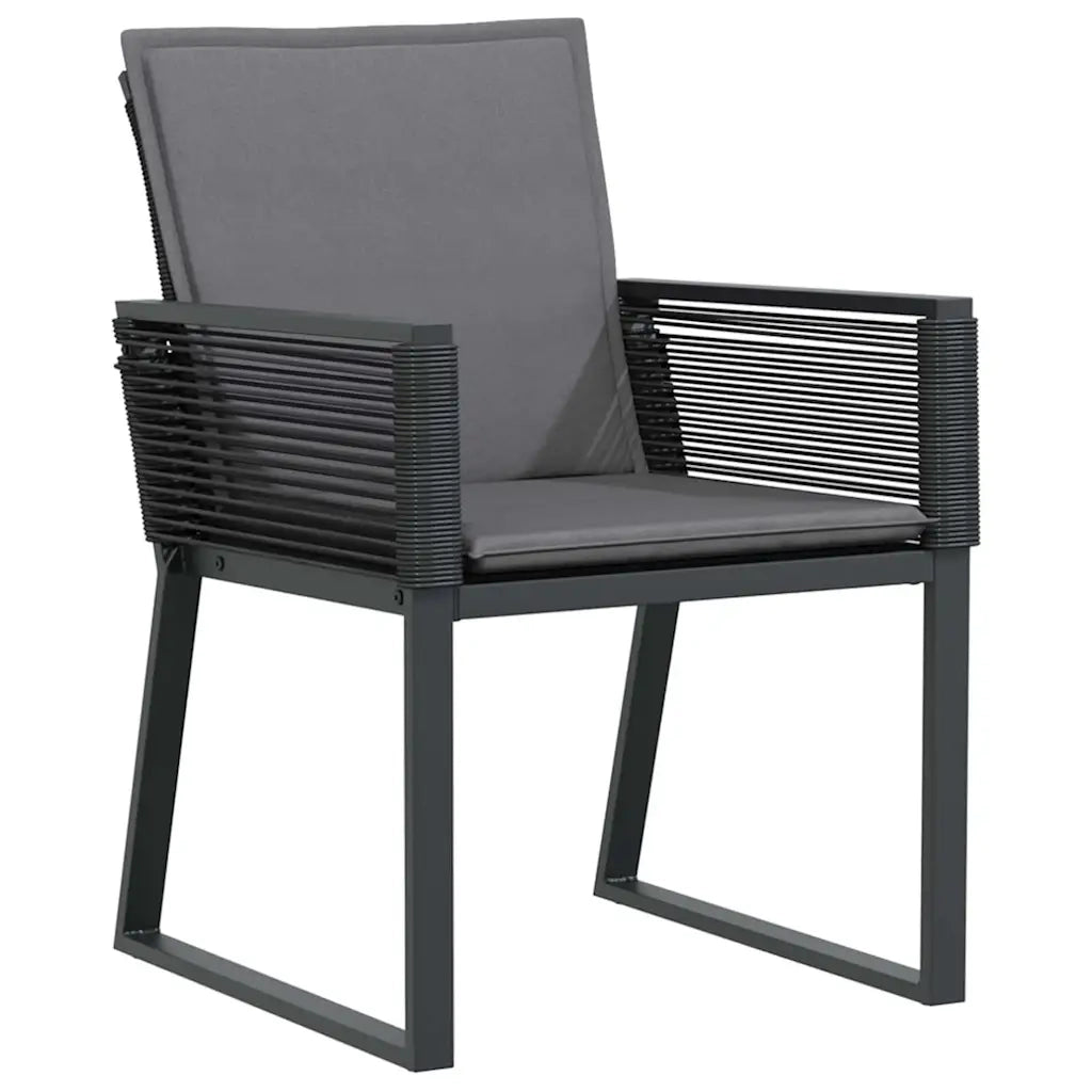 Set da Pranzo per Giardino 9 pcs Nero 3379323