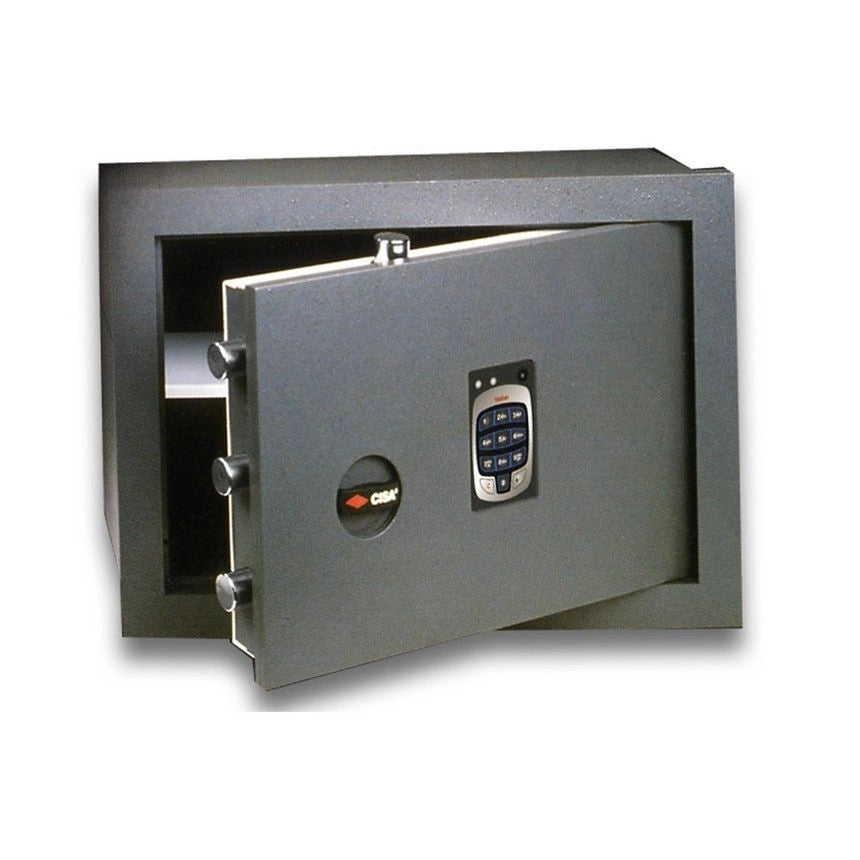 CISA 82710500 DGT Vision Cassaforte a Muro Elettronica con Tastiera Retroilluminata e Alimentazione a Pile Stilo 200x360x490 mm colore Grigio