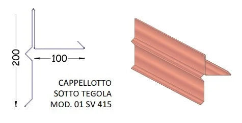 Gronda lamiera tdm scossaline ca p.sot.teg sv.415 m4