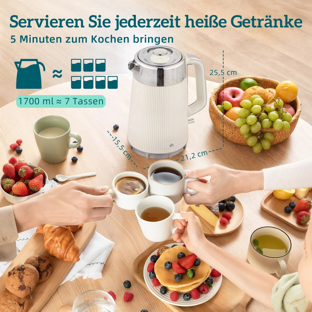 Bollitore Elettrico 2200W ¨C Minimal ¨C Creme