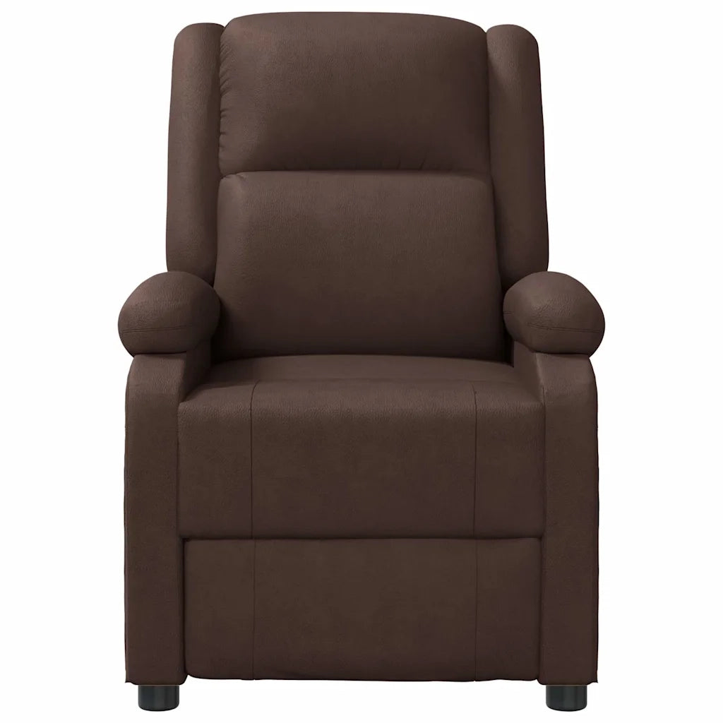 Poltrona Reclinabile Marrone in Similpelle 340171