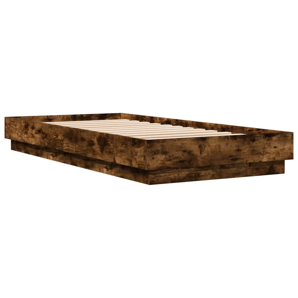 Giroletto senza Materasso Rovere Fumo 100x200 cm in Truciolato 839599