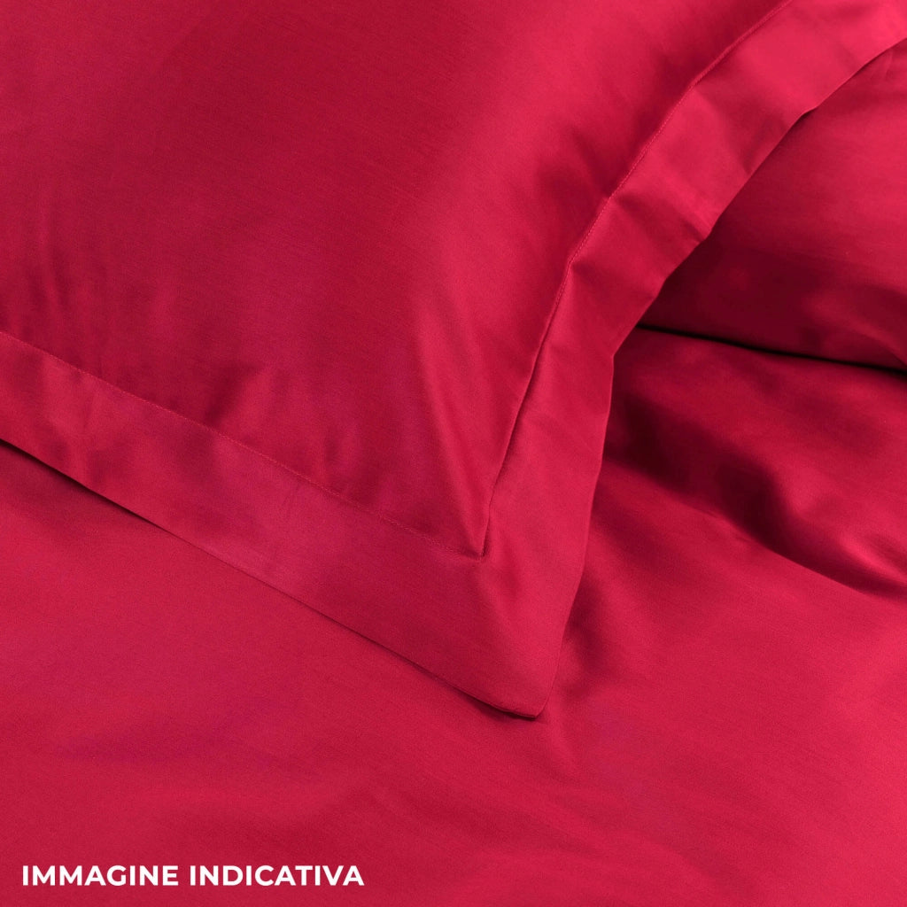 Copripiumino Matrimoniale con Sacco e Federe Tinta Unita Garrini Clarice Beige