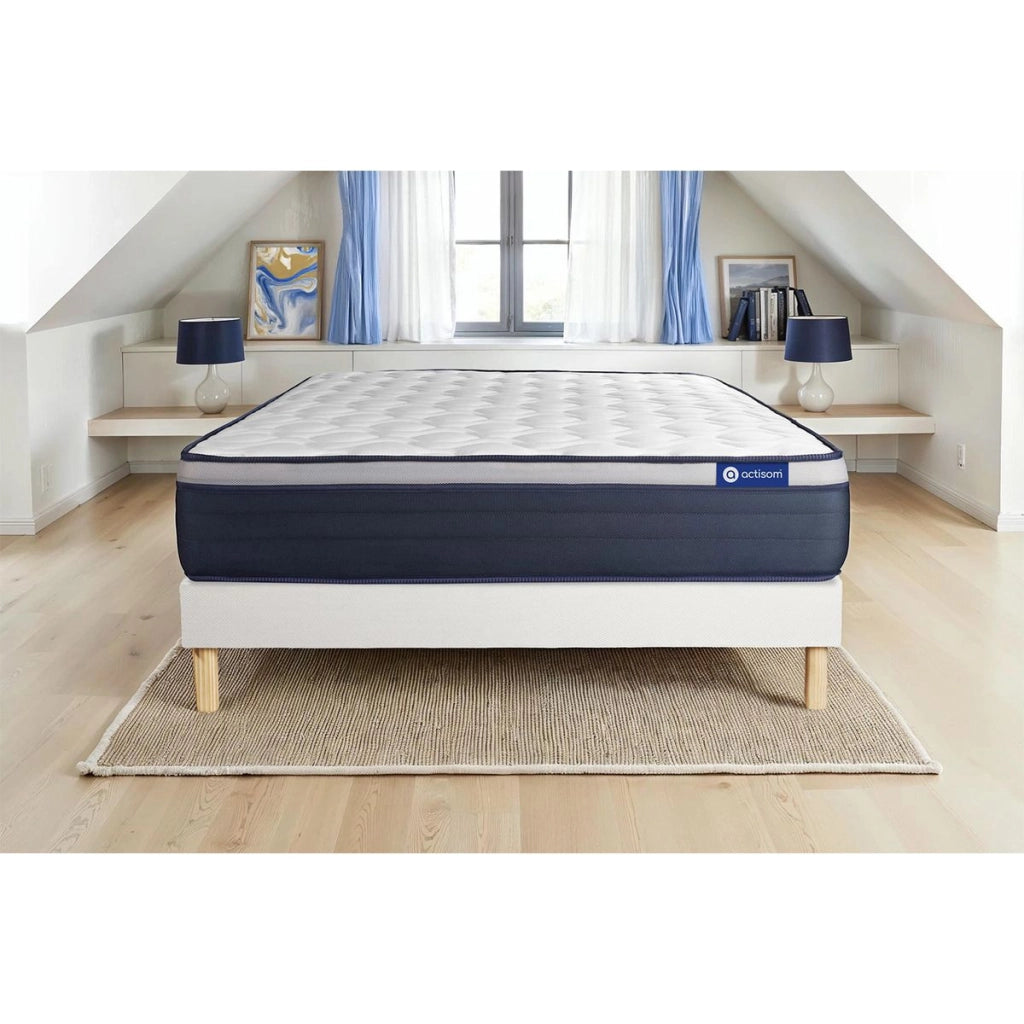 Kit rete e materasso matrimoniale Actilatex max 160x220cm - Spessore : 26cm - Lattice e memory foam - rigido