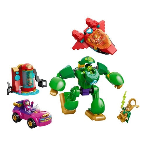 Costruzioni lego 11211 disney junior marvel loki vs. team iron man