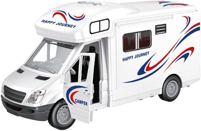 Camper Giocattolo Bambina Bambino Camper delle Vacanze Grande Per Bambino Apribile Roulotte Giocattolo A Frizione Luci e
