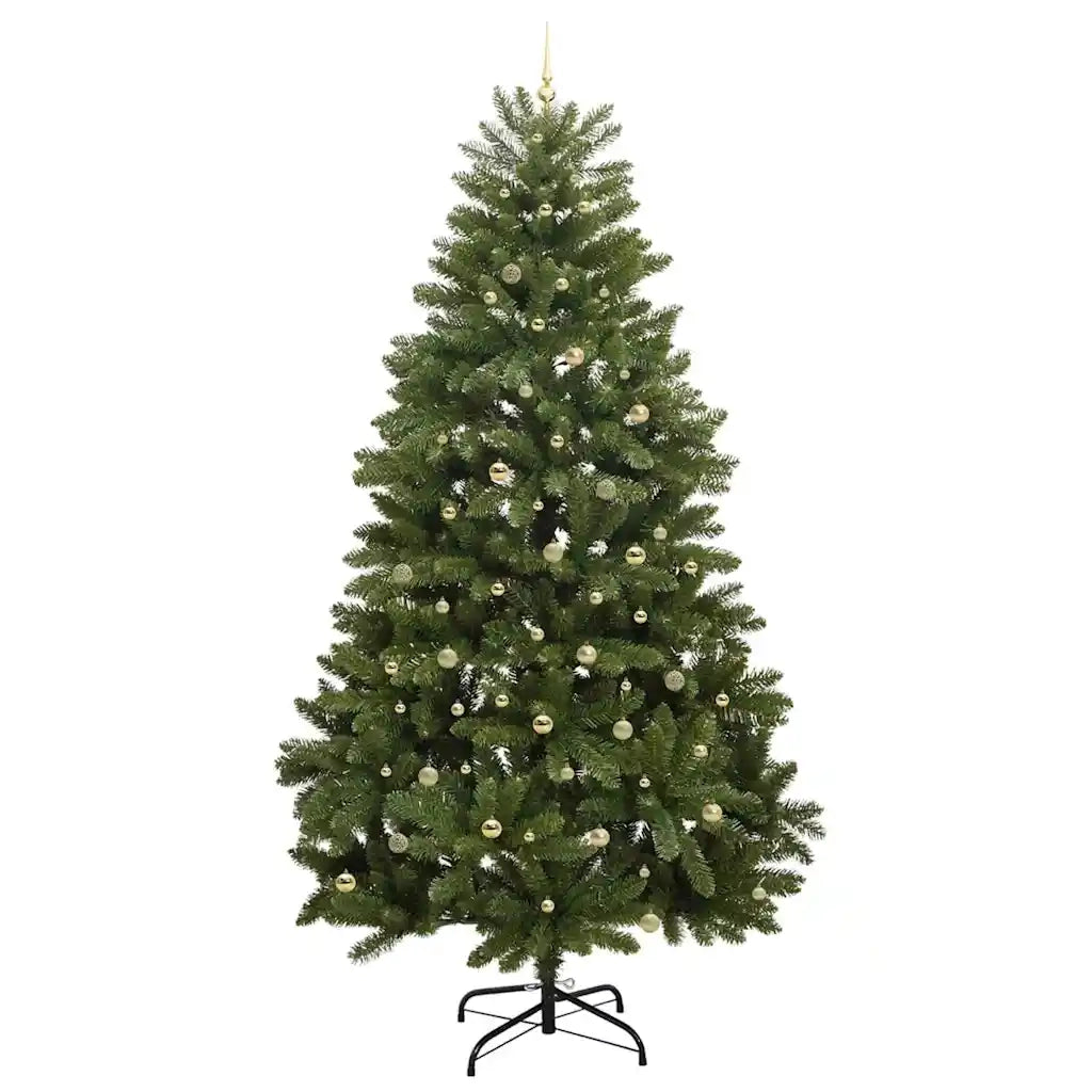 Albero di Natale artificiale 270 cm 300 LED Bianco caldo Verde 3395716