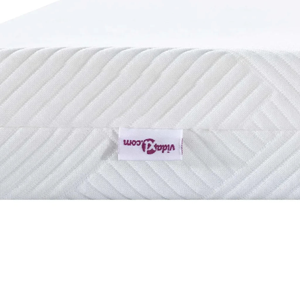 Topper per materasso Bianco 80 x 200 cm Tessuto Jacquard 4106276