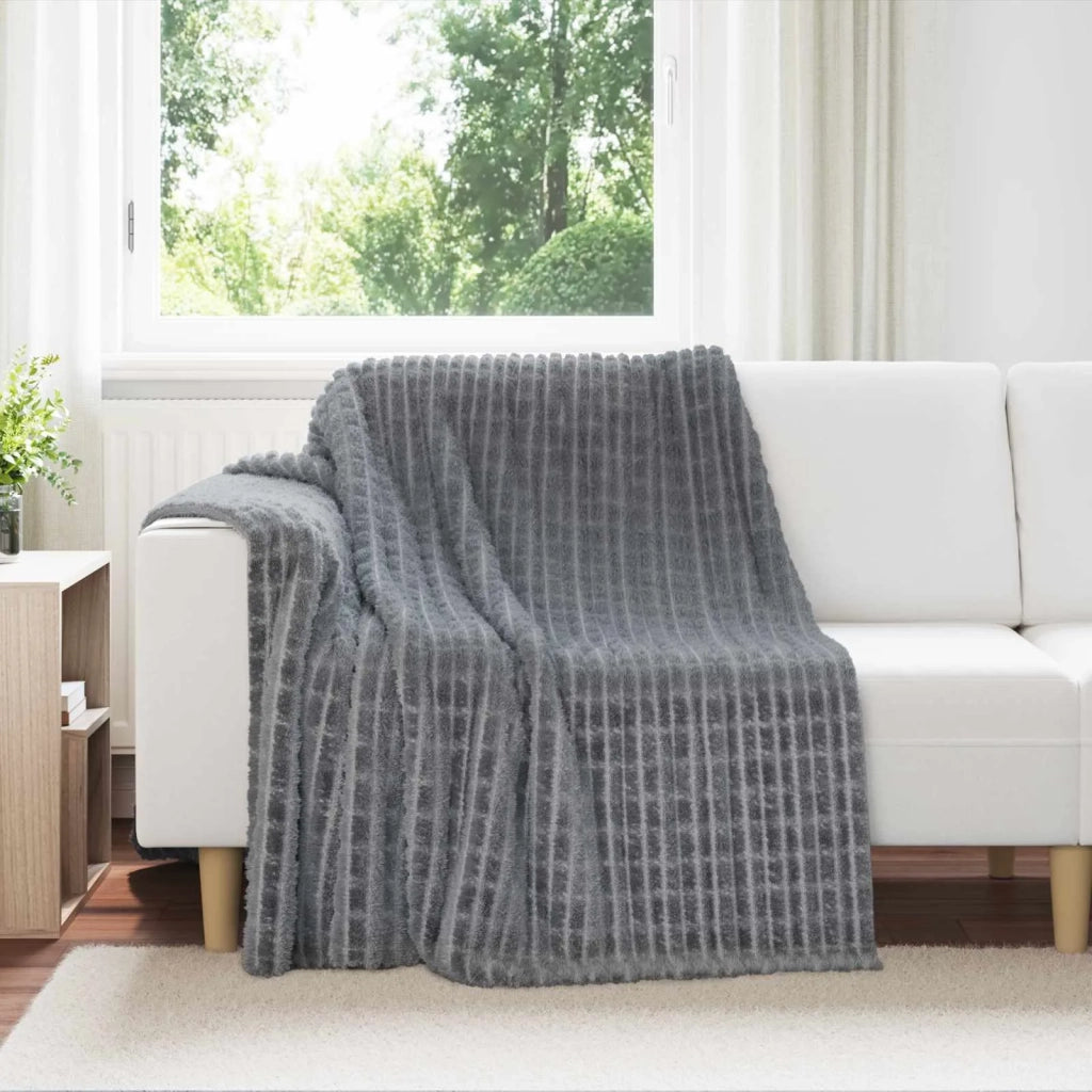 Coperta Grigio scuro 200 x 150 cm Panno
