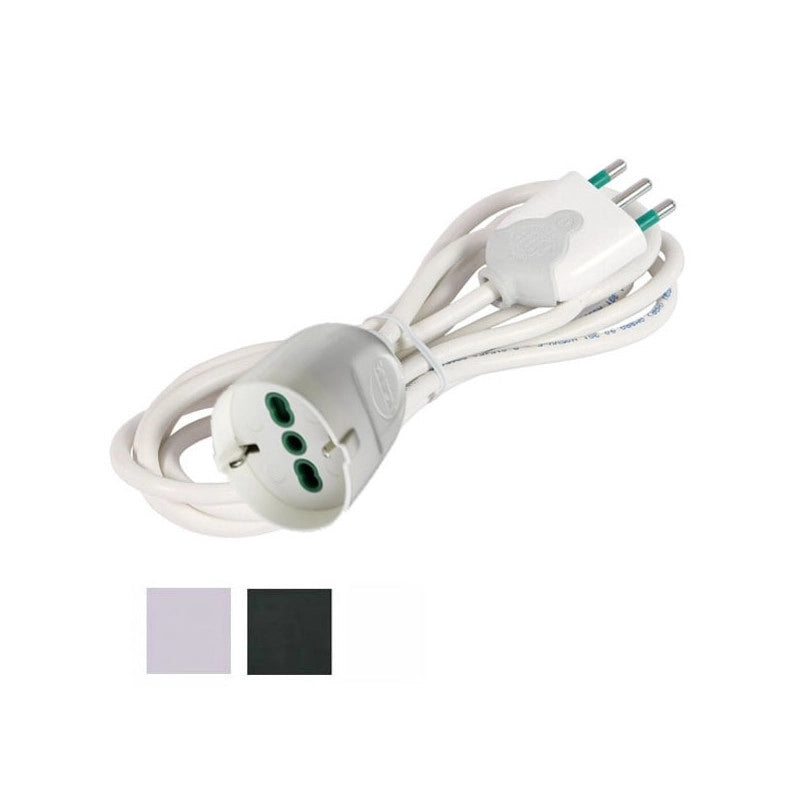 Prolunga M 5 3X1,00 Bianco Presa Schuko 92660 Fme