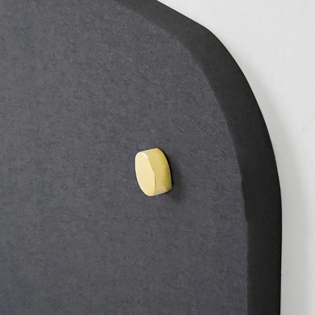 Pannello Fonoassorbente da Parete con Fori 100x100 cm Kit di 4 distanziali Coprivite Gold Finitura Antracite