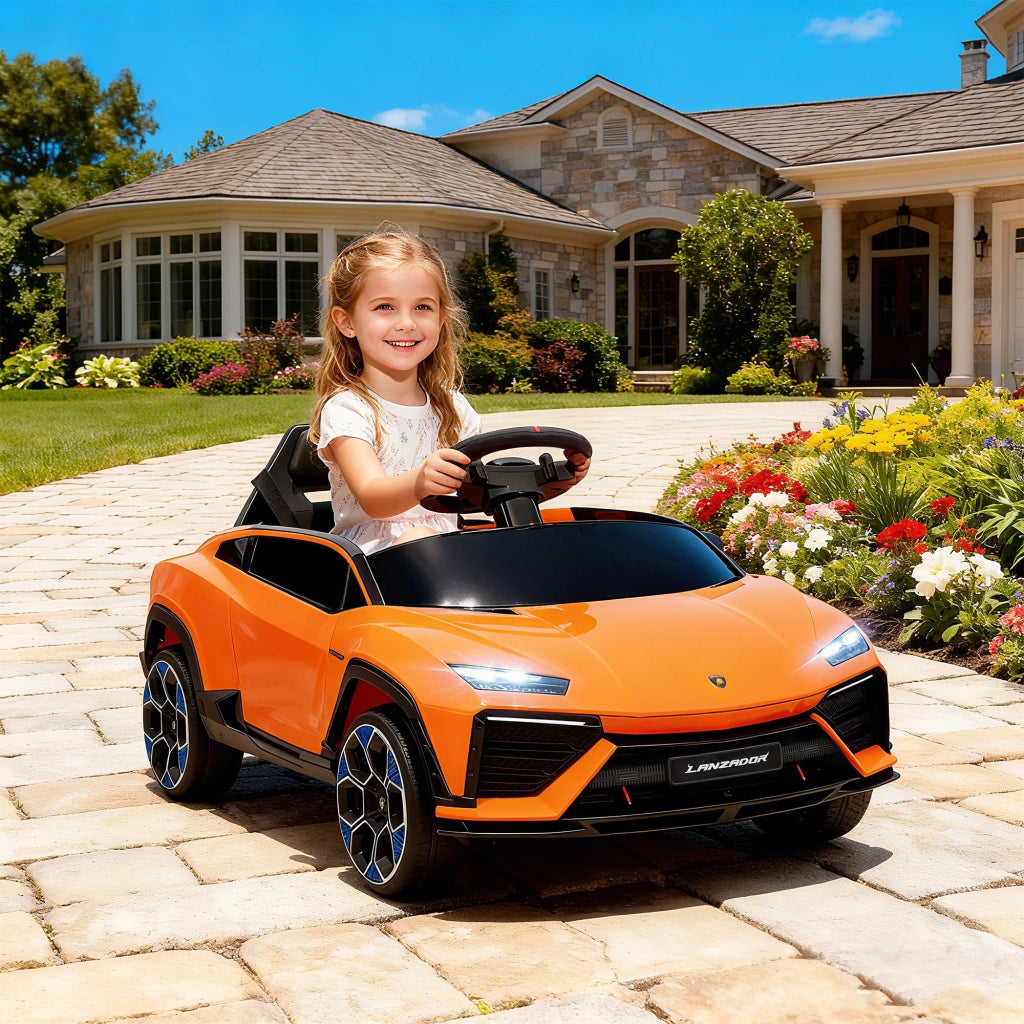 Macchina Elettrica Lamborghini ¨C Xylo ¨C Arancione con Telecomando 101.5x49x43 cm