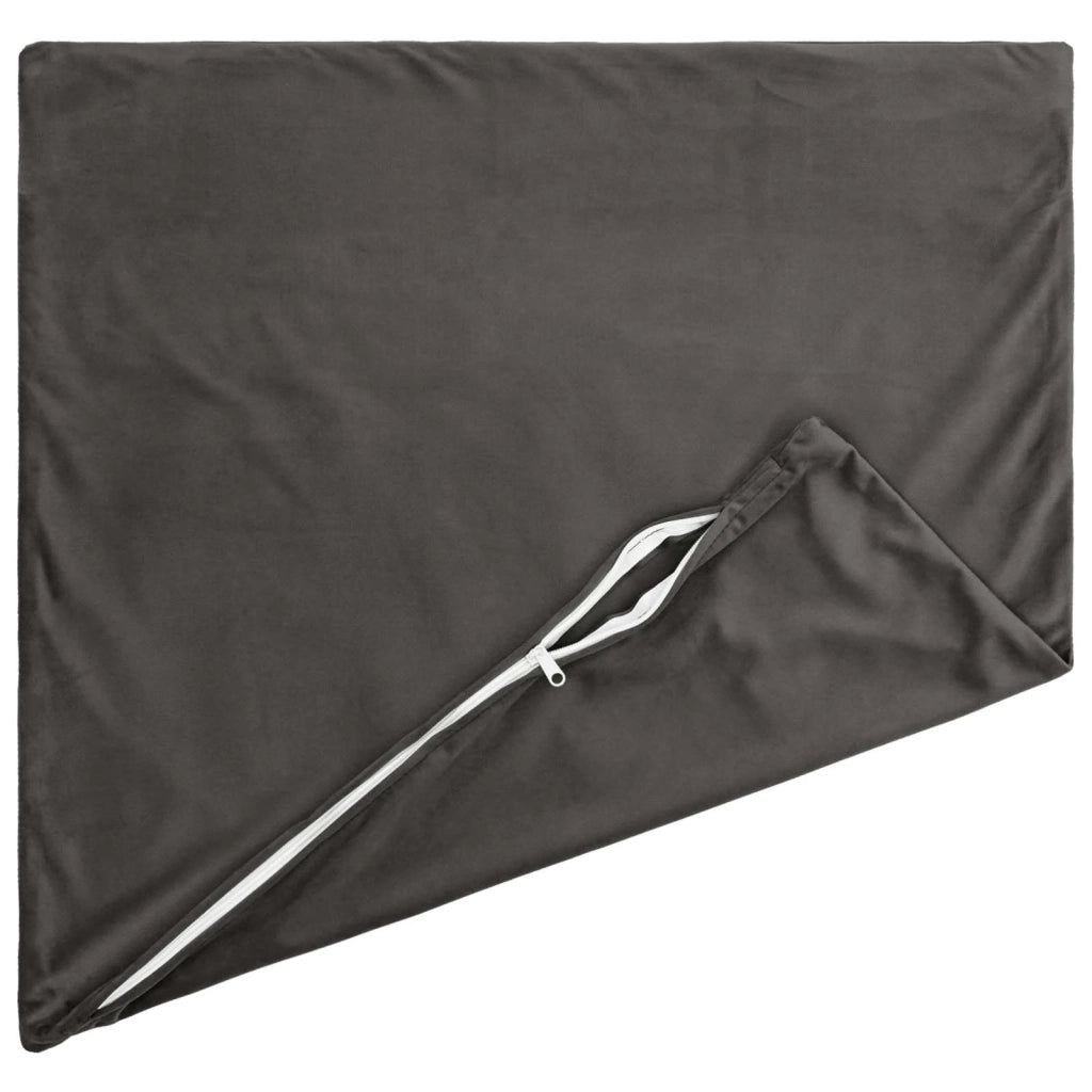Cuscino con cuscino HEERLEN 12 pz Grigio Scuro Velluto 926445
