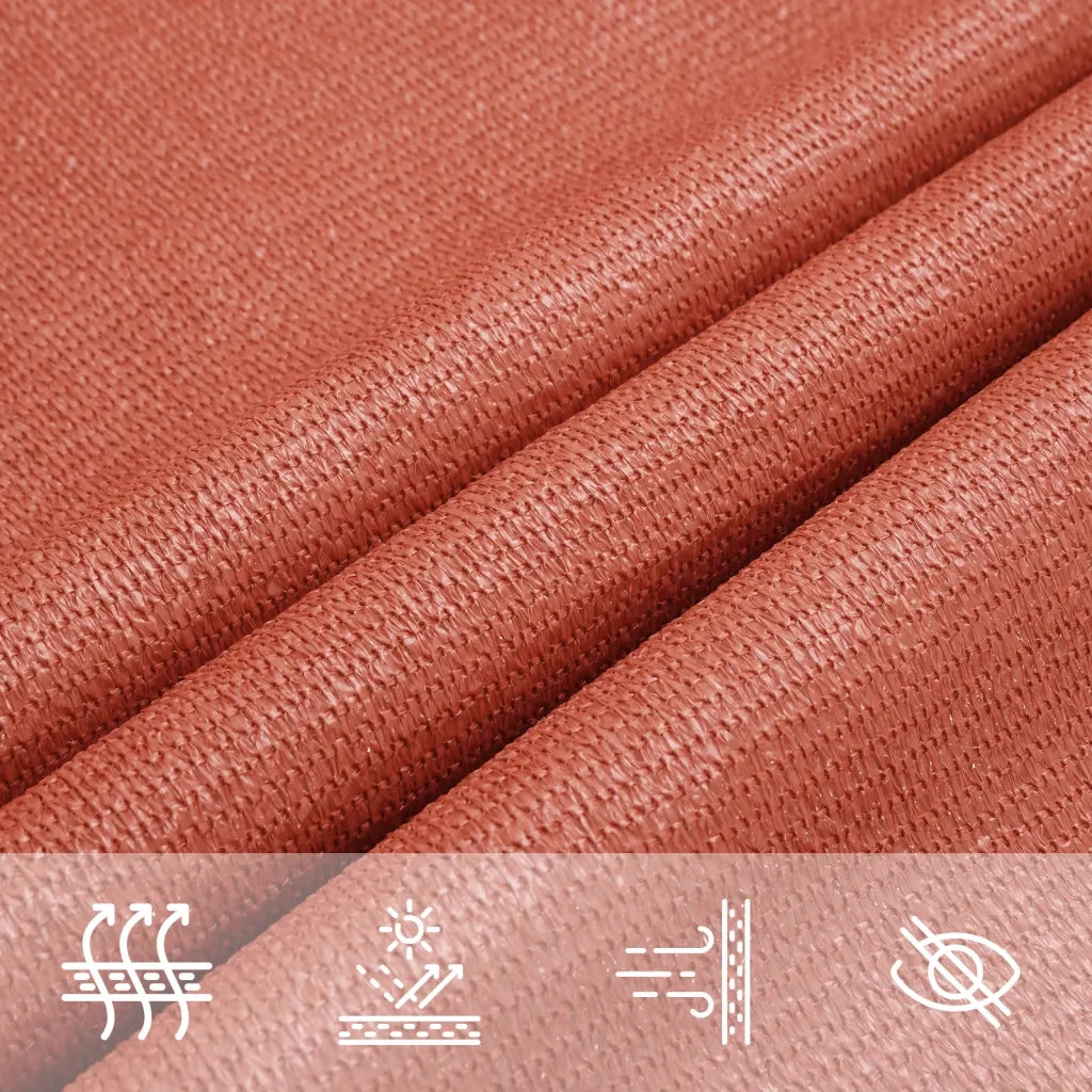 Vela Parasole 160 g/m² Rettangolare Terracotta 3,5x4,5 m HDPE 311351