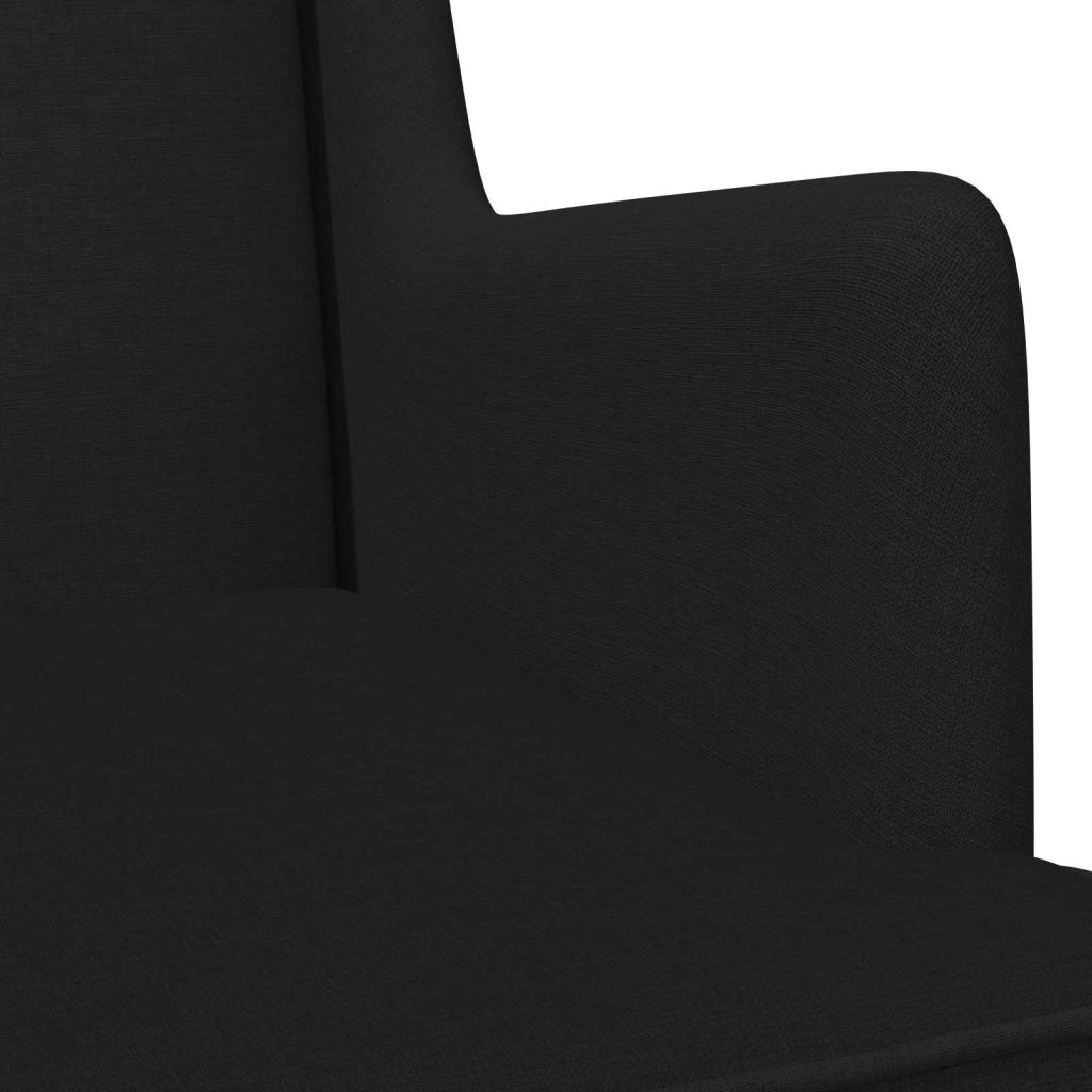 Sedia a dondolo Nero 62 x 80 x 85 cm Tessuto 42029964
