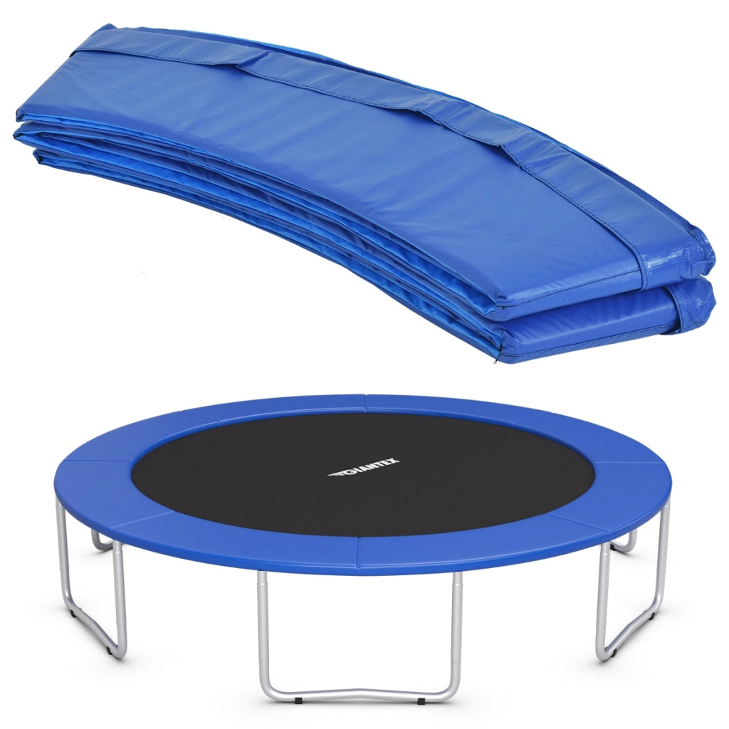 Bordo copri-molle per trampolino 427cm, Copri-molle sostitutivo ampio 30,5 cm con struttura sicura, Blu