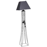 Lampada da terra nera 42x42x160h