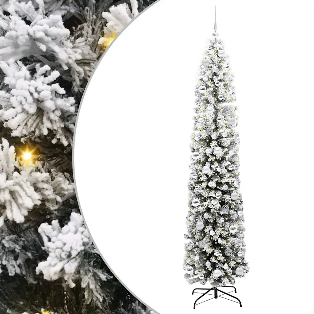 Albero di Natale Artificiale-Albero Natalizio con 300 LED Verde 210 cm 583806