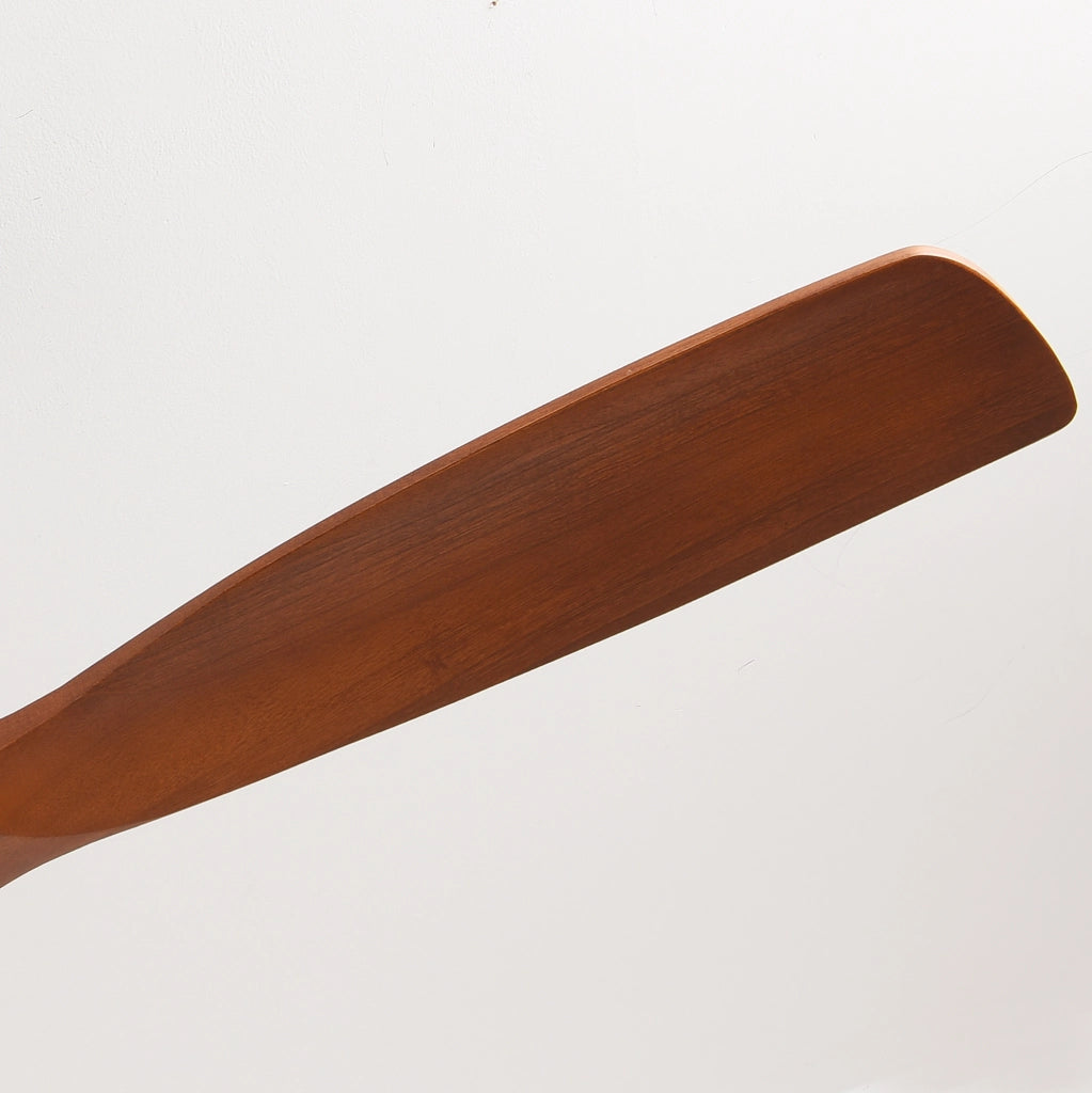 Ventilatore da soffitto 60" con pale in legno massello, motore DC reversibile silenzioso, illuminazione LED 3CCT regolabile, telecomando 6 velocità